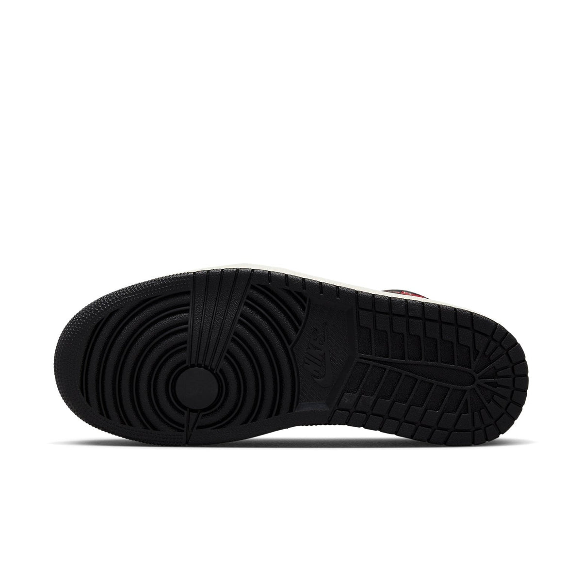 Air Jordan 1 Mid “Black Sail Gym Red”