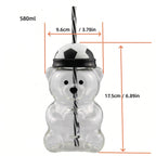 20oz Cute Bear Soccer Cup – Fun Sports-Themed Drink Bottle for Kids, Teens & Adults – School, Parties, Travel & Everyday Hydration