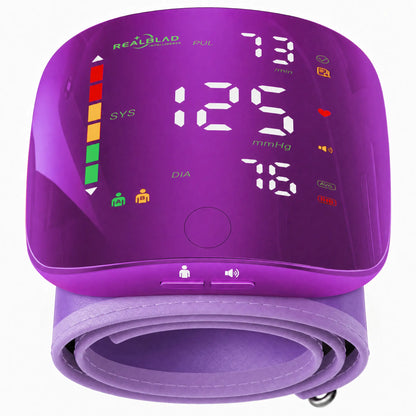 Ziqing Wrist Blood Pressure Monitor - LED Display, Touch Screen Cuff, 99x2 Reading Memory, ABS Material, Compact Slips Into Daily Bags, Carrying Case for Home Healthcare, Fit Self Care Products