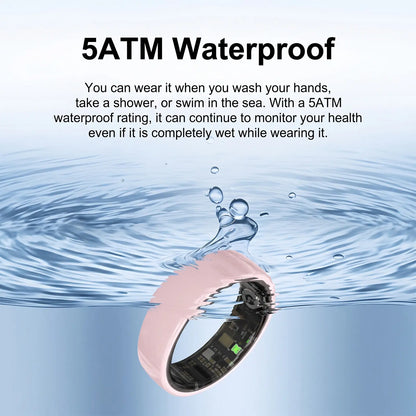 2026 AI Smart Ring for Women – Health & Fitness Tracker with Heart Rate, Blood Oxygen, Sleep, Temperature, Stress & Cycle Monitoring, IP68 Waterproof, 5-7 Day Battery, iOS & Android, Charging Case,#tiktokshopsummersale