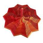 3D Printed Expanded Sensory Fidget Star, New Stress Relief Sensory Whirling Spiral with Handle, Very Satisfying Sight and Sound with Hypnotizing Visual Fidget Toy