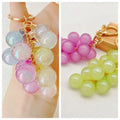 2PCS/3PCS/5PCS Grape Keychains, Creative Cute Bubble Jelly Grape Cluster Keychain Emulational Fruit Car Key Students' School Bag Pendant Gift