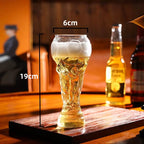 Beer Glass, 800/600ml Soccer Cup Shaped Drinking Cup for Viewing Parties, Suitable for Game Days, Parties, and Event Gatherings, Gift for Father