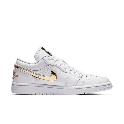 Air Jordan 1 Retro Low “White Metallic Gold”