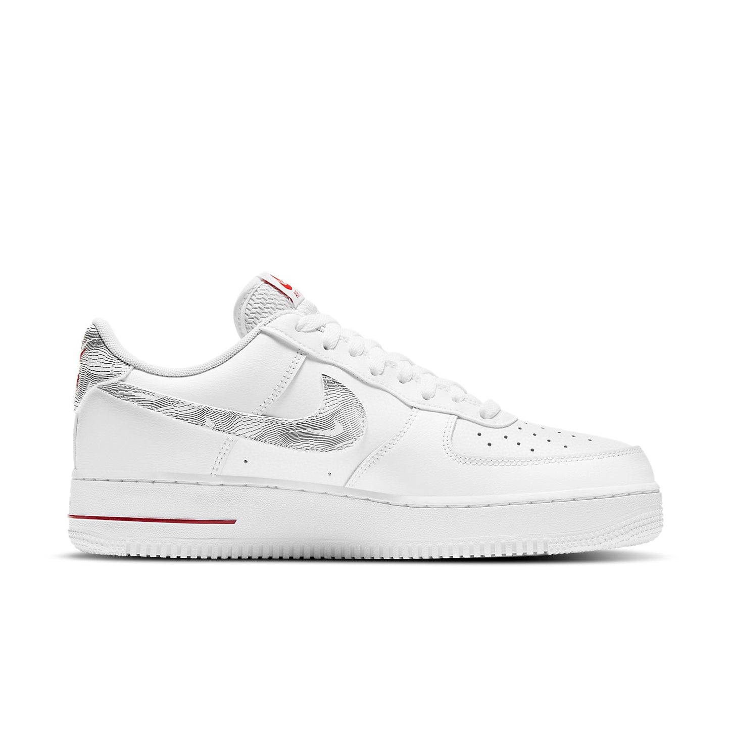 Nike Air Force 1 Low “Topography Pack – White University Red”