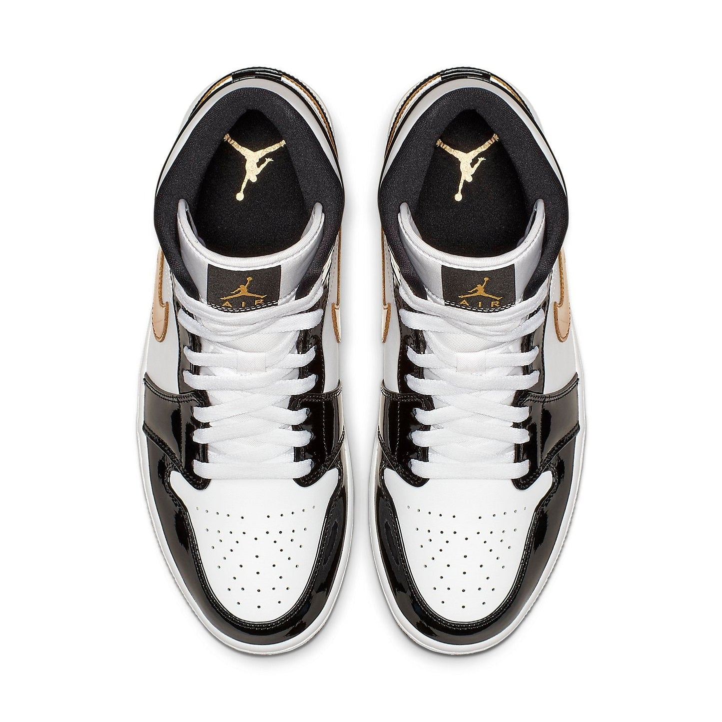 Air Jordan 1 Mid Patent “Black Gold”