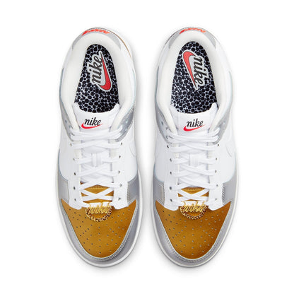 Nike Dunk Low SE “Silver Gold Metallic”