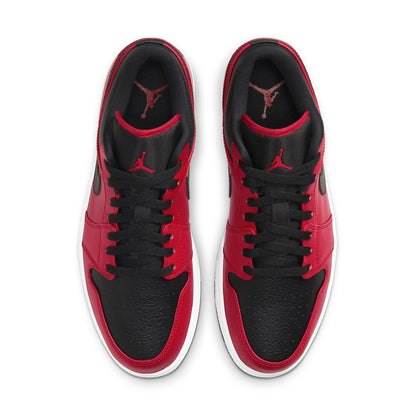 Air Jordan 1 Low “Reverse Bred Pebbled Swoosh”