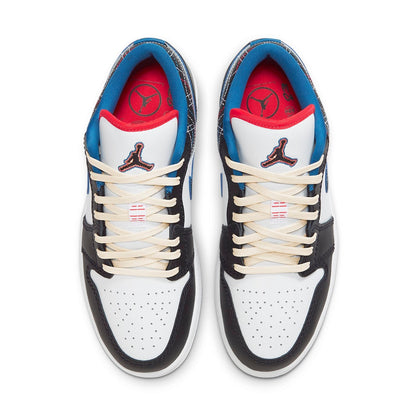 Air Jordan 1 Low “White Industrial Blue Siren Red”
