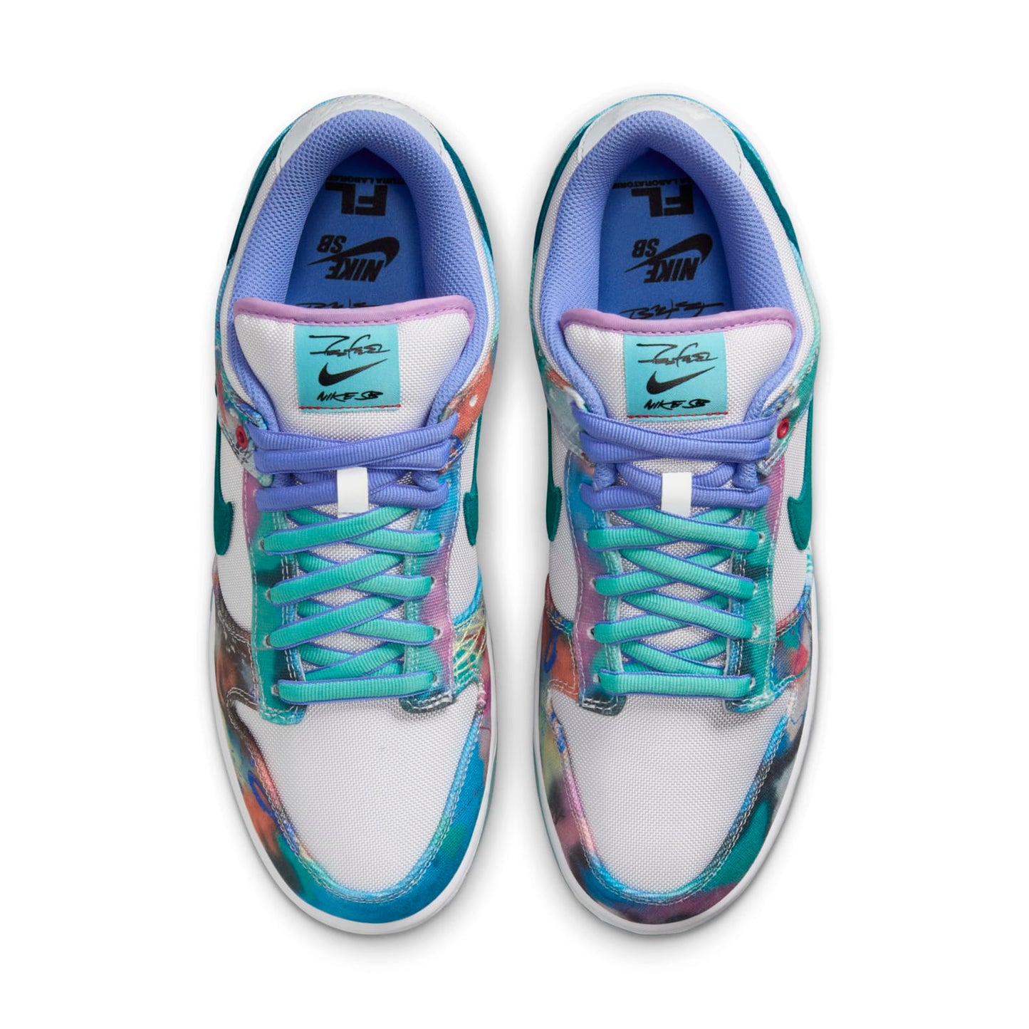 Nike x Futura Laboratories SB Dunk Low “Bleached Aqua”