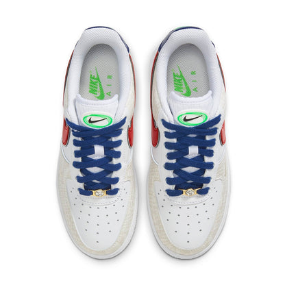 Nike Air Force 1 “07 LX “Just Do It – White University Red Snakeskin”