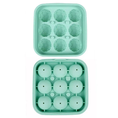 Soccer Ball Ice Cube Tray – Food-Grade Silicone, BPA-Free, Slow-Melting Ice Balls for Whiskey, Cocktails, Juice & Drinks