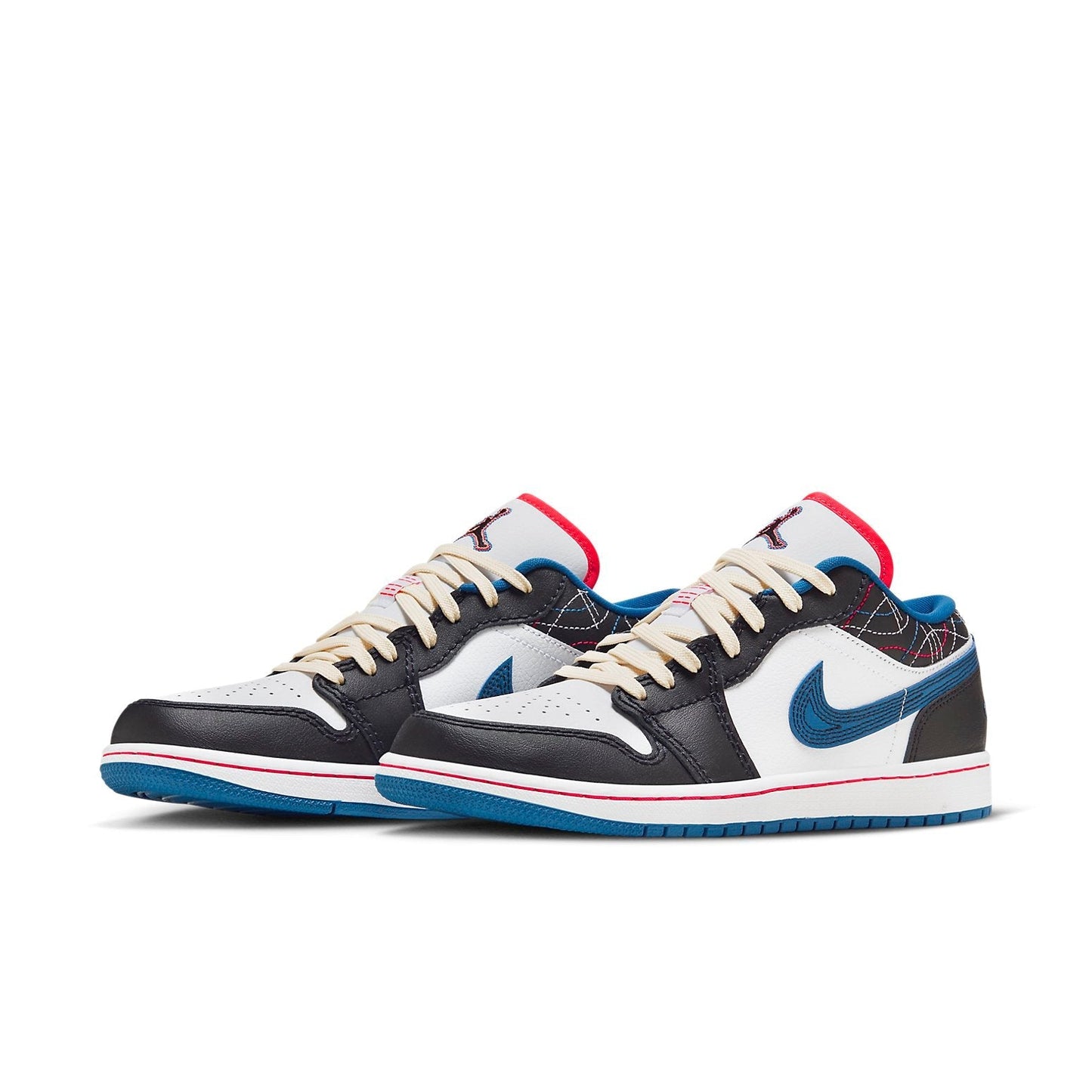 Air Jordan 1 Low “White Industrial Blue Siren Red”