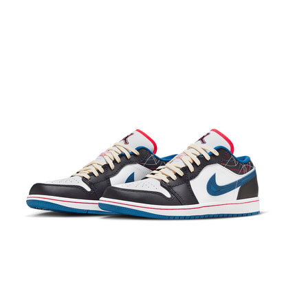 Air Jordan 1 Low “White Industrial Blue Siren Red”