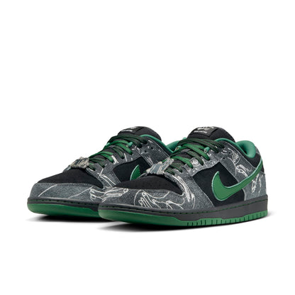Nike x There Skateboard SB Dunk Low Pro “Anthracite Gorge Green”