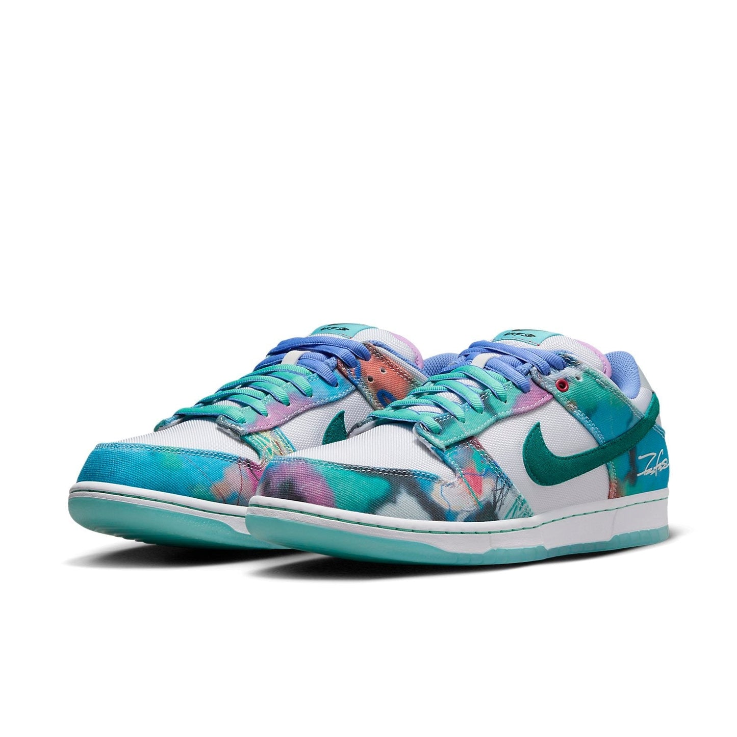 Nike x Futura Laboratories SB Dunk Low “Bleached Aqua”