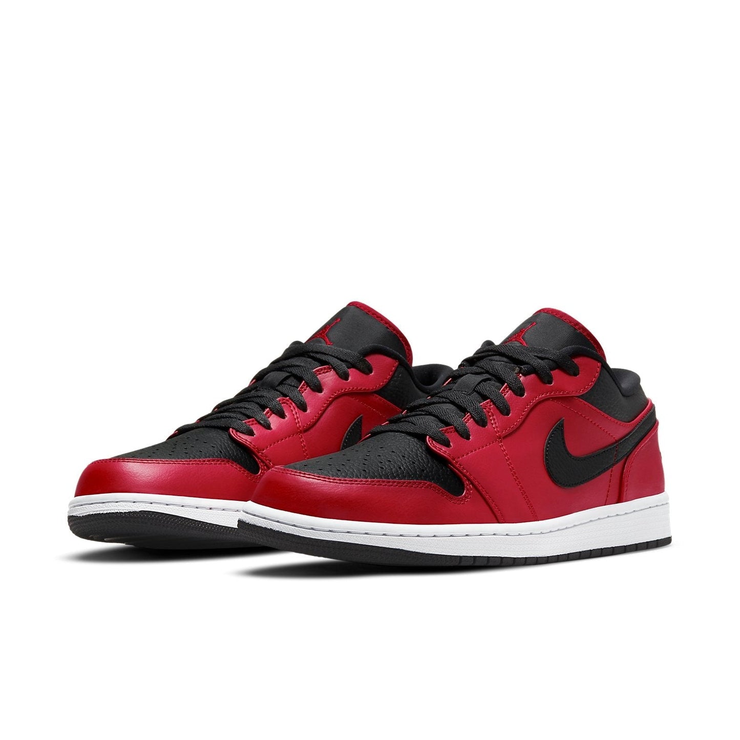 Air Jordan 1 Low “Reverse Bred Pebbled Swoosh”