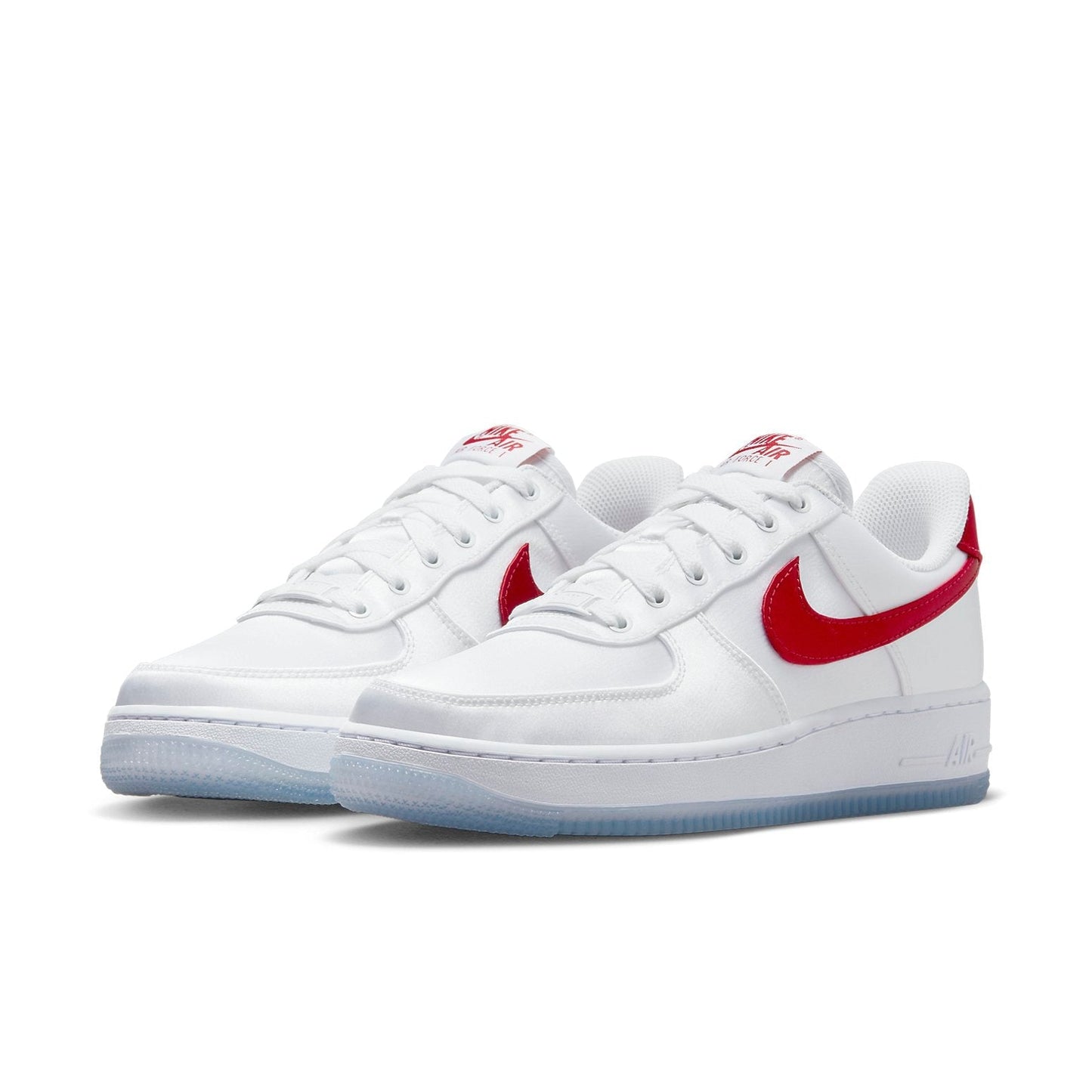 Nike Air Force 1 Low “07 “Satin White Varsity Red”