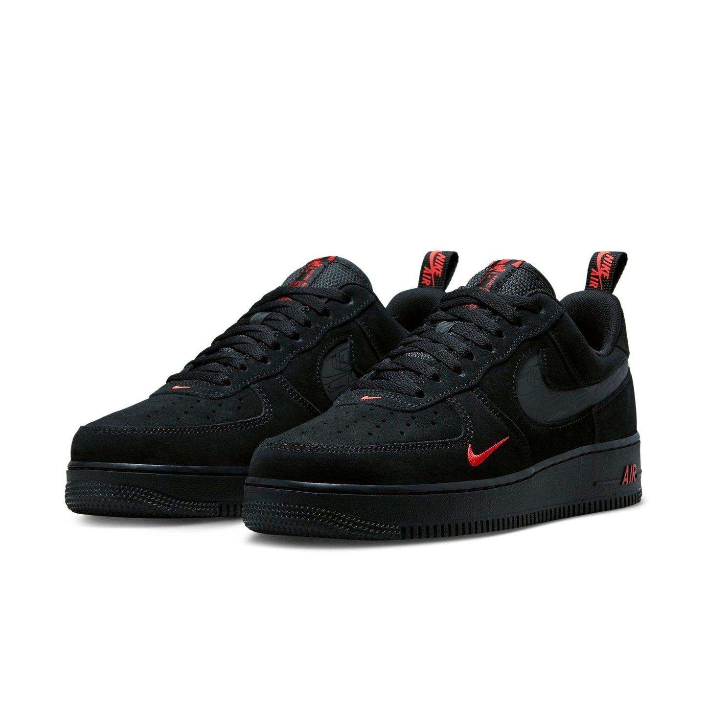 Nike Air Force 1 Low “07 LV8 “Multi-Swoosh Black Crimson”