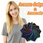 3D Printed Expanded Sensory Fidget Star, New Stress Relief Sensory Whirling Spiral with Handle, Very Satisfying Sight and Sound with Hypnotizing Visual Fidget Toy