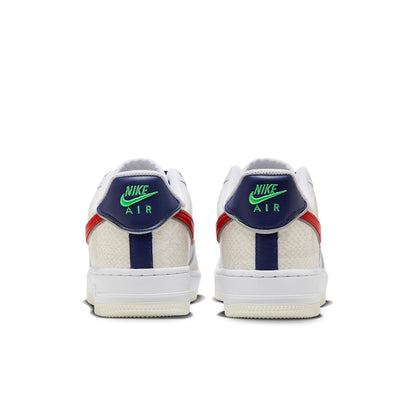 Nike Air Force 1 “07 LX “Just Do It – White University Red Snakeskin”