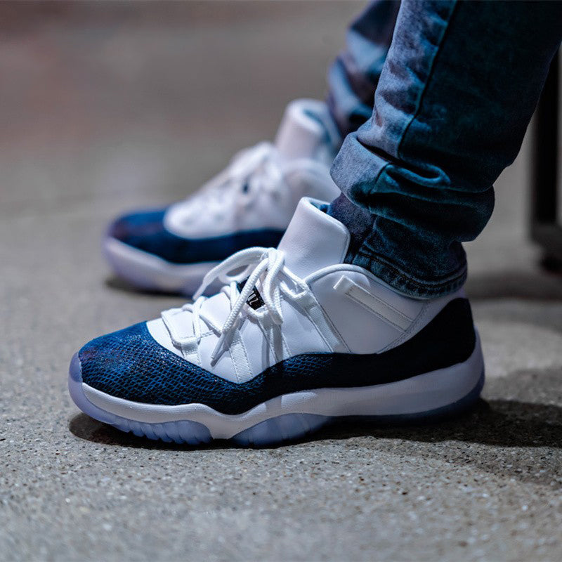 Air Jordan 11 Retro Low “Navy Snakeskin”
