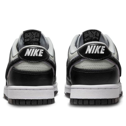 Nike Dunk Low “Chenille Swoosh – Black Grey Fog”