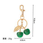Cute Cherry Design Keychain, Bag Charms, Fashionable Alloy Keychain for Women & Girls, Trendy All-match & Exquisite Keychain for Birthday Gift