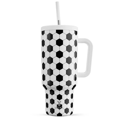 Meoky Plaid 40oz Travel Tumbler with Handle - Stainless Vacuum Flask, Leak-Proof Insulated Mug, Reusable Chiller Bottle, Non-Slip Base, Car-Friendly, BPA-Free,Flasks, Reusable Chiller Bottle Vacuum Flasks #TikTokShopSummerSale