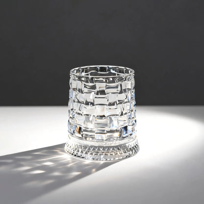 Luxury 360° Spinning Crystal Glass – Star-Cut Stress Relief Whiskey & Wine Glass, Elegant European Barware Gift，Rotating Glass Cup Spinning Glass Cup