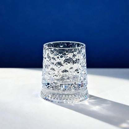 Luxury 360° Spinning Crystal Glass – Star-Cut Stress Relief Whiskey & Wine Glass, Elegant European Barware Gift，Rotating Glass Cup Spinning Glass Cup