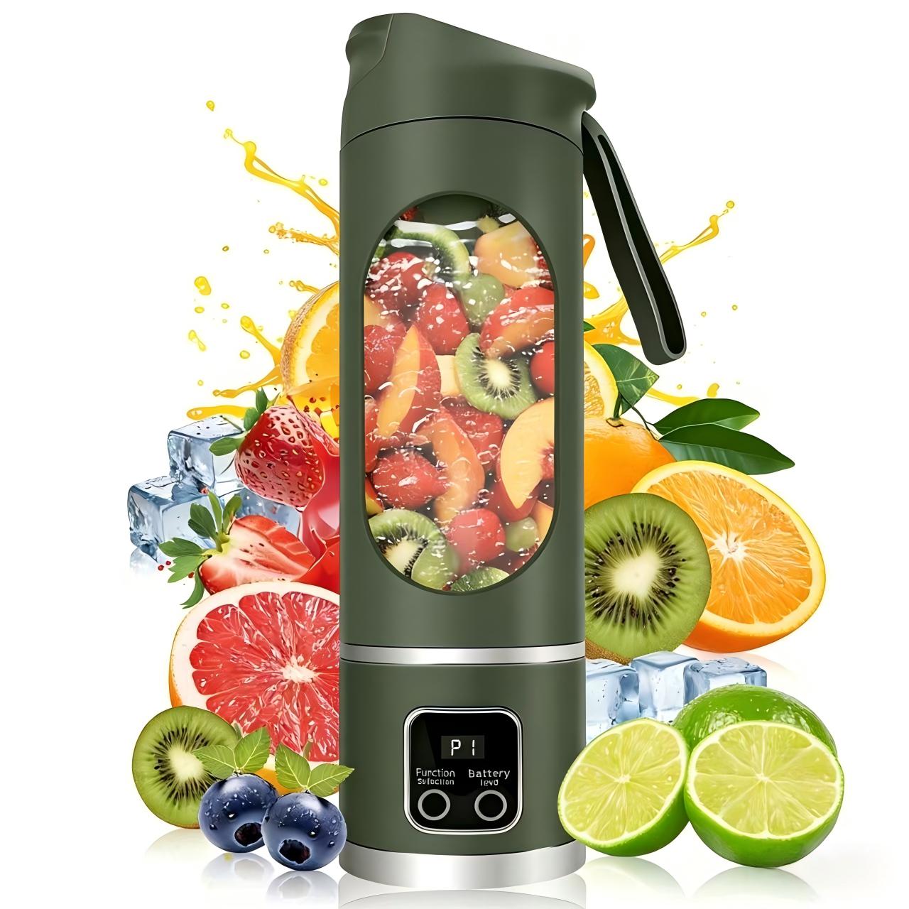 Portable Blender Personal Electric USB，Compact for Smoothies Portable juicer Shakes and Smoothies Blender，Baby Food Leak Proof Design Small Blenders，Mixing，Compact、Convenient and Versatile On-The-Go - Perfect Travel, Back To School & Gym Practical Gift