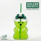 20oz Cute Bear Soccer Cup – Fun Sports-Themed Drink Bottle for Kids, Teens & Adults – School, Parties, Travel & Everyday Hydration
