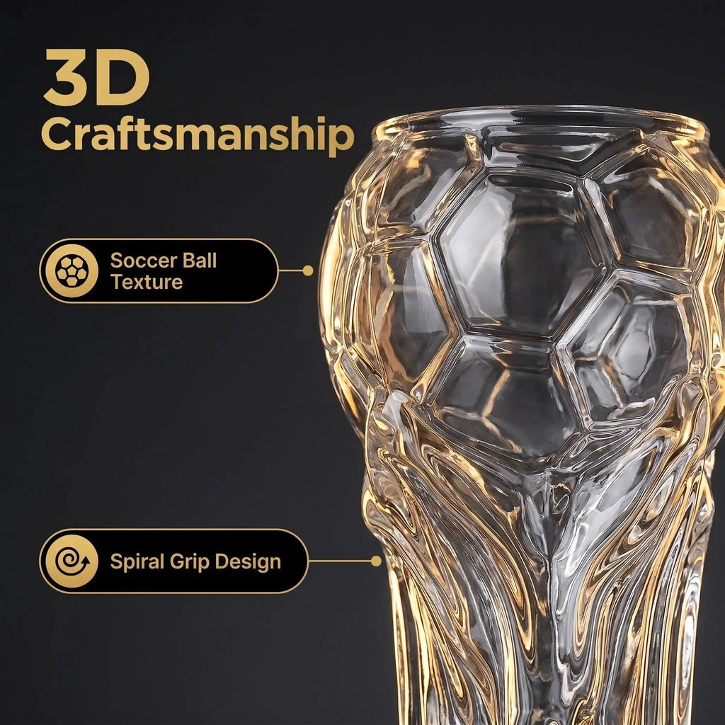 Beer Glass, 800/600ml Soccer Cup Shaped Drinking Cup for Viewing Parties, Suitable for Game Days, Parties, and Event Gatherings, Gift for Father