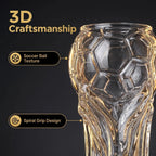 Beer Glass, 800/600ml Soccer Cup Shaped Drinking Cup for Viewing Parties, Suitable for Game Days, Parties, and Event Gatherings, Gift for Father