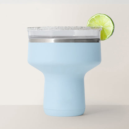 16 oz Cocktail Tumbler-Insulated Margarita Tumbler with Lid - Keeps Drinks Cold for 10 Hours- 360 Sippable Martini Glass Alternative - Shatterproof, Perfect for Parties