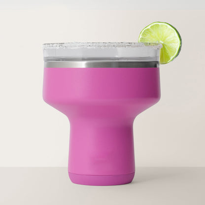 16 oz Cocktail Tumbler-Insulated Margarita Tumbler with Lid - Keeps Drinks Cold for 10 Hours- 360 Sippable Martini Glass Alternative - Shatterproof, Perfect for Parties
