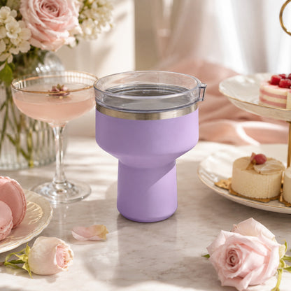 16 oz Cocktail Tumbler-Insulated Margarita Tumbler with Lid - Keeps Drinks Cold for 10 Hours- 360 Sippable Martini Glass Alternative - Shatterproof, Perfect for Parties
