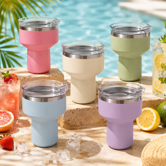 Tradeysum Saltini 16 oz Cocktail Tumbler-Insulated Margarita Tumbler with Lid - Keeps Drinks Cold for 10 Hours- 360 Sippable Martini Glass Alternative - Shatterproof, Perfect for Parties