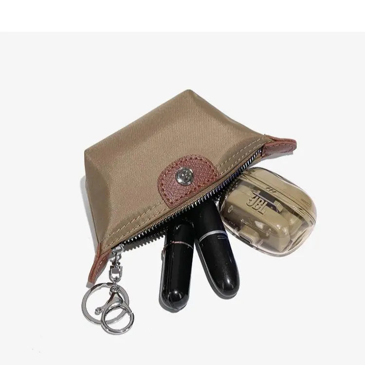 Women's Change Key Small Dumpling Bag 2025 New Fashion Nylon Lipstick Storage Bag