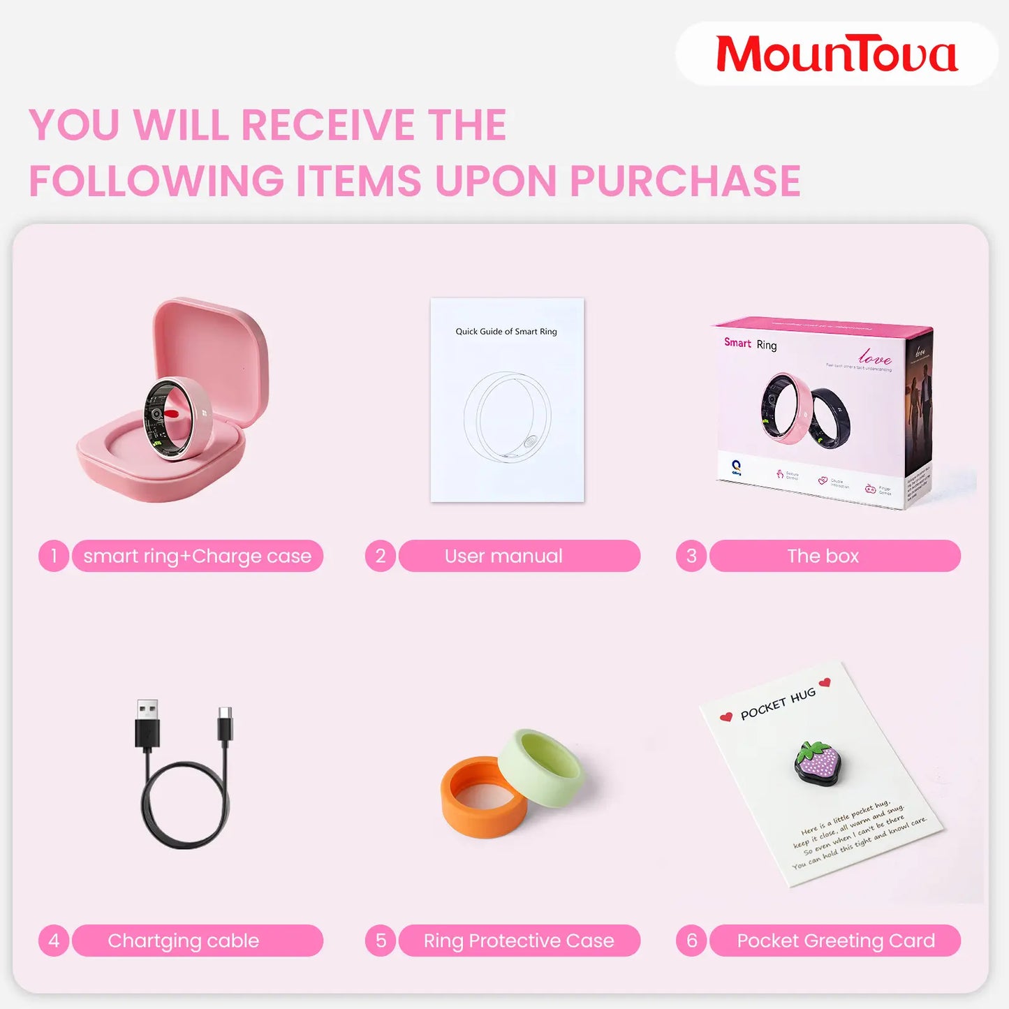 2026 AI Smart Ring for Women – Health & Fitness Tracker with Heart Rate, Blood Oxygen, Sleep, Temperature, Stress & Cycle Monitoring, IP68 Waterproof, 5-7 Day Battery, iOS & Android, Charging Case,#tiktokshopsummersale