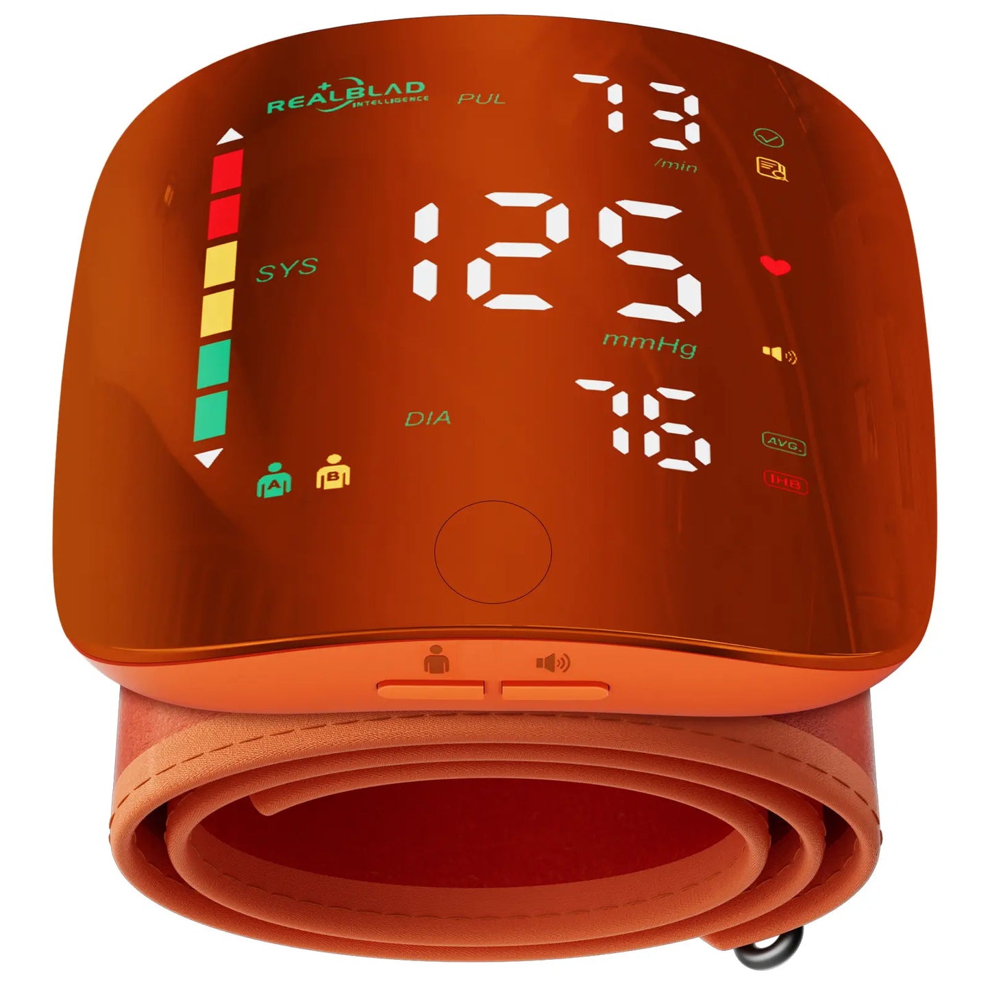 Ziqing Wrist Blood Pressure Monitor - LED Display, Touch Screen Cuff, 99x2 Reading Memory, ABS Material, Compact Slips Into Daily Bags, Carrying Case for Home Healthcare, Fit Self Care Products