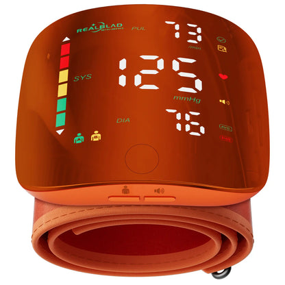 Ziqing Wrist Blood Pressure Monitor - LED Display, Touch Screen Cuff, 99x2 Reading Memory, ABS Material, Compact Slips Into Daily Bags, Carrying Case for Home Healthcare, Fit Self Care Products