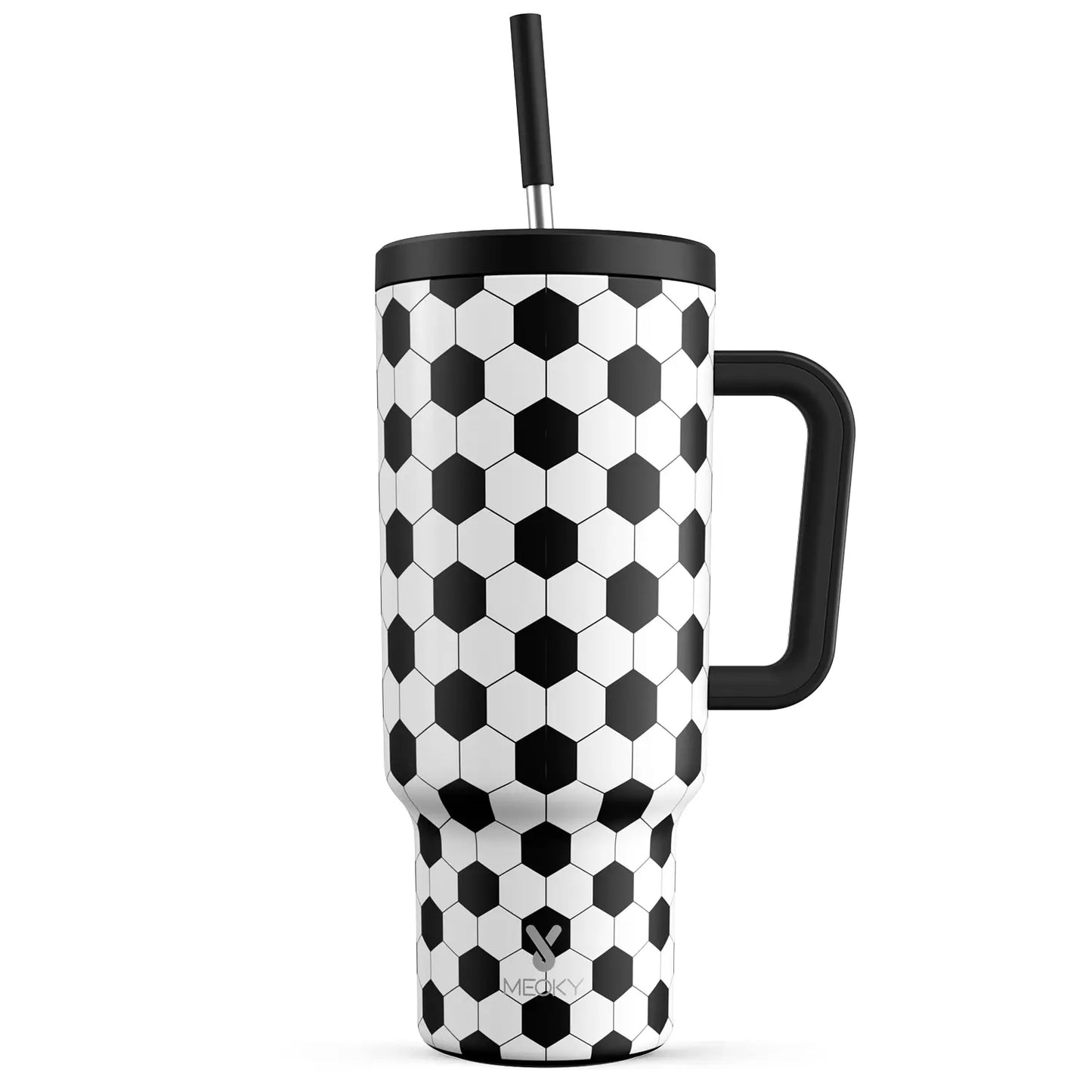 Meoky Plaid 40oz Travel Tumbler with Handle - Stainless Vacuum Flask, Leak-Proof Insulated Mug, Reusable Chiller Bottle, Non-Slip Base, Car-Friendly, BPA-Free,Flasks, Reusable Chiller Bottle Vacuum Flasks #TikTokShopSummerSale