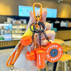 Fitness Keychain Set, MSilicone Dumbbell Kettlebell Weight Plate Keychains, Cute Keychain Gym Accessories for Men Women keychain  gift high quality fashion jewelry jew lery