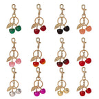 Cute Cherry Design Keychain, Bag Charms, Fashionable Alloy Keychain for Women & Girls, Trendy All-match & Exquisite Keychain for Birthday Gift