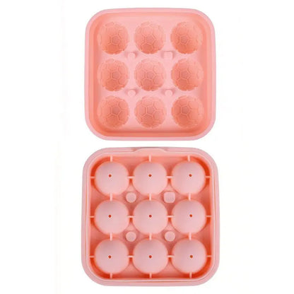 Soccer Ball Ice Cube Tray – Food-Grade Silicone, BPA-Free, Slow-Melting Ice Balls for Whiskey, Cocktails, Juice & Drinks