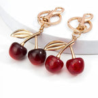 Cute Cherry Design Keychain, Bag Charms, Fashionable Alloy Keychain for Women & Girls, Trendy All-match & Exquisite Keychain for Birthday Gift