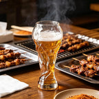 Beer Glass, 800/600ml Soccer Cup Shaped Drinking Cup for Viewing Parties, Suitable for Game Days, Parties, and Event Gatherings, Gift for Father