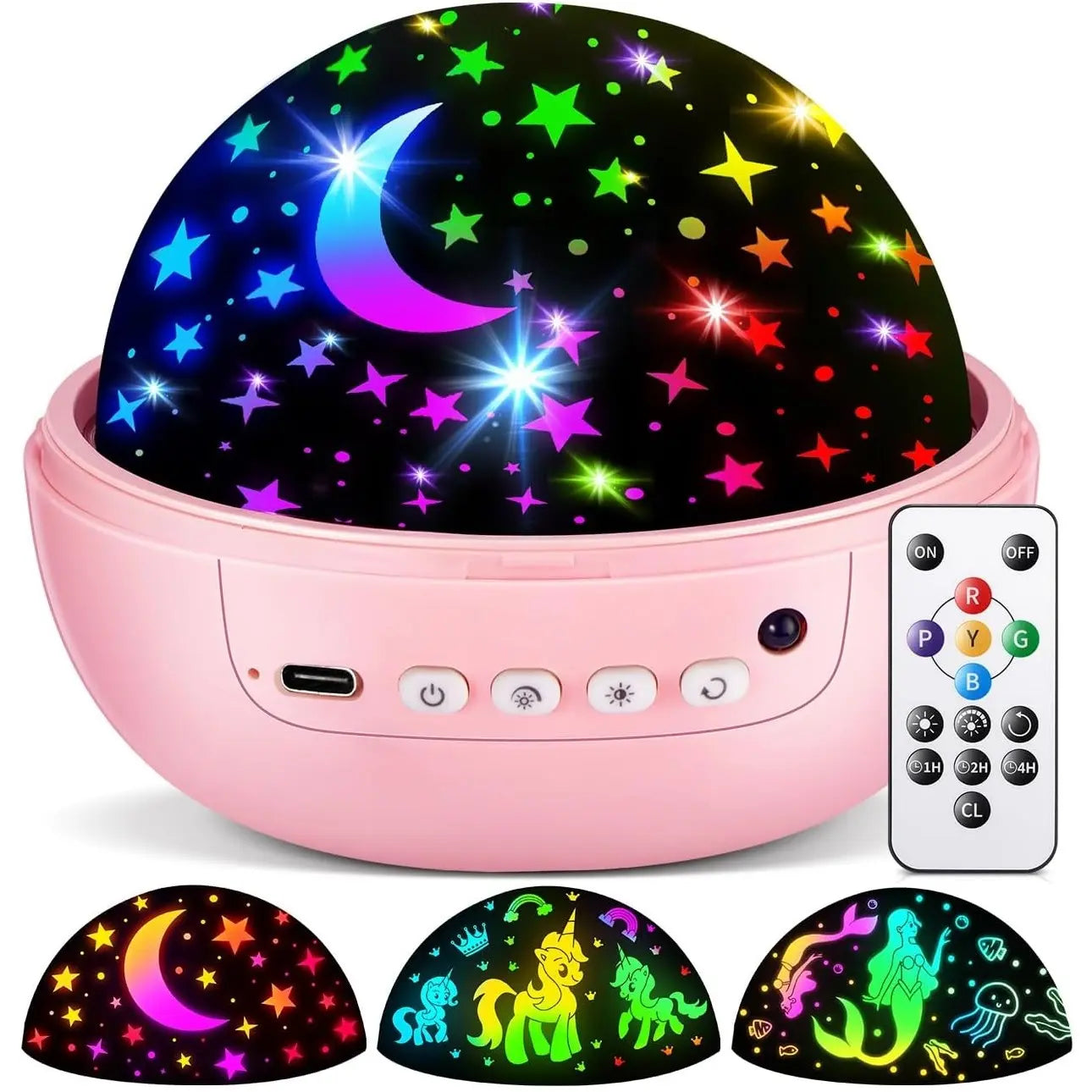 OneFire Night Light for Kids ball 93 Lighting+3 Films Kids Night Light Projector,Remote+Dimmable Star Projector dinosaur toys 360° Ceiling Stars Glow in The Dark Stars,Christmas Gifts for 4 Year Old Boy Birthday Gift Remote Controlled